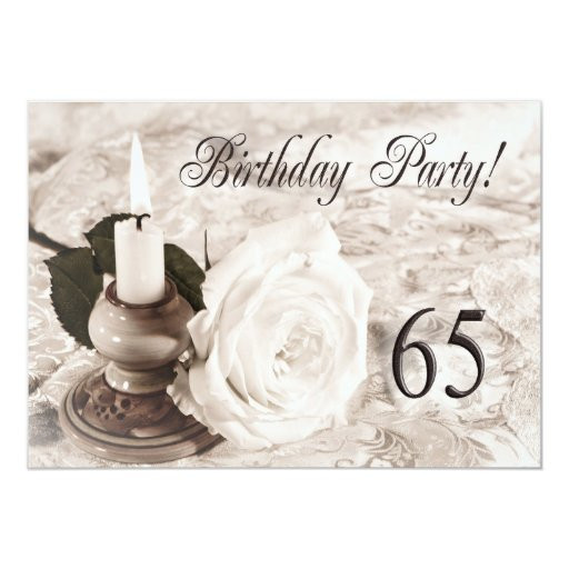 65 Year Old Birthday Party Ideas
 Birthday party invitation 65 years old