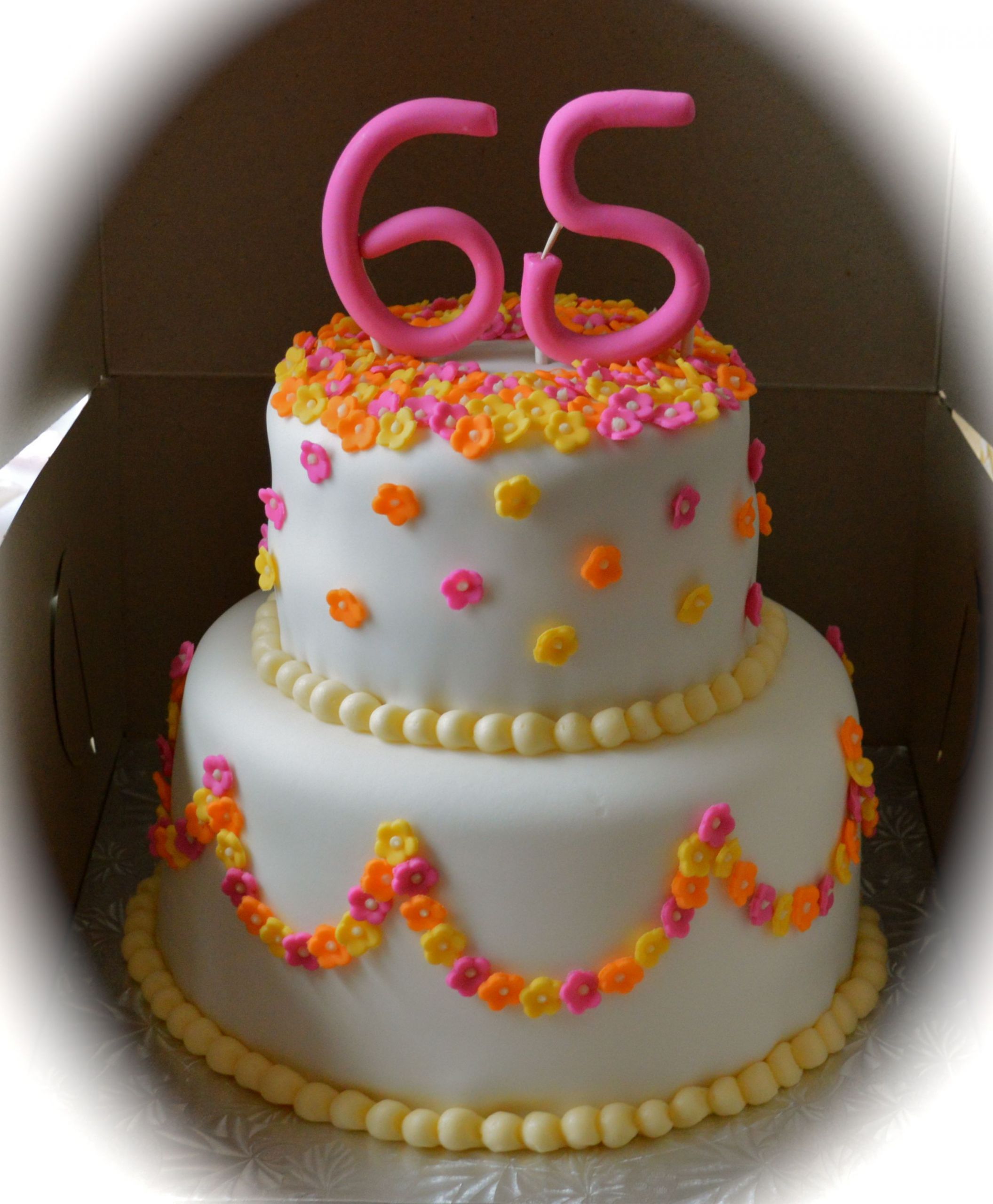 65th Birthday Cake
 Birthday Cakes Happy 65th