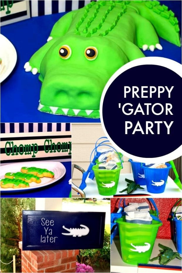 6Th Birthday Party Ideas For Boys
 Preppy Gator 6th Boy Birthday Party Spaceships and