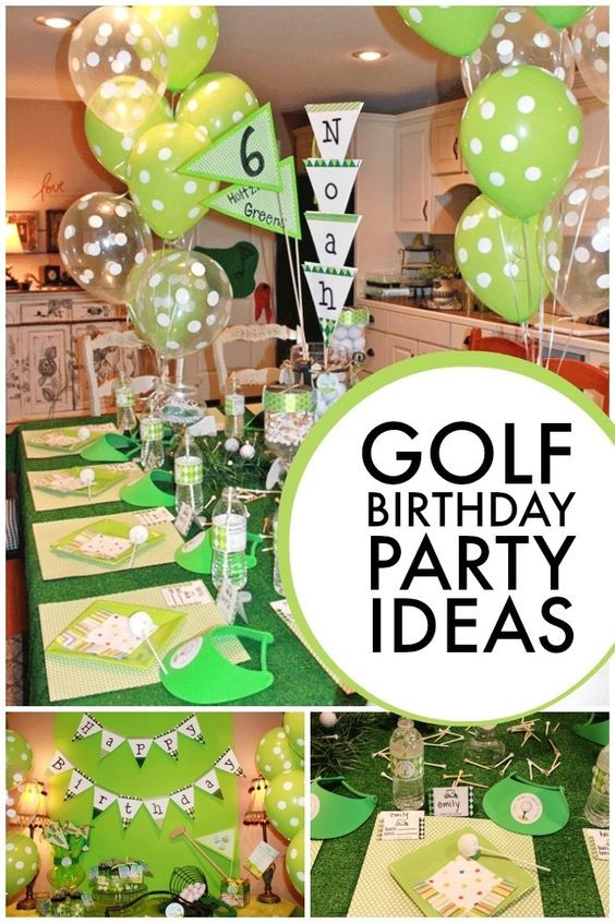6Th Birthday Party Ideas For Boys
 Golf themed 6th Birthday Boy Party