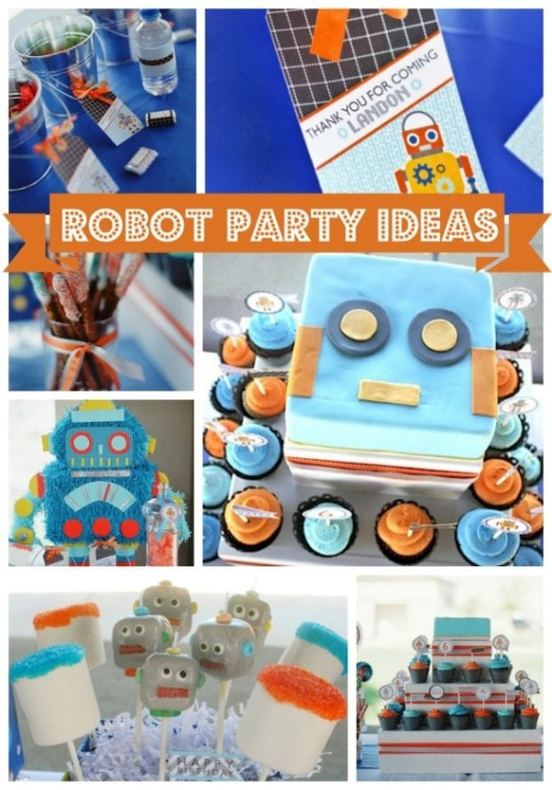 6Th Birthday Party Ideas For Boys
 Boy s Robot Themed 6th Birthday Party