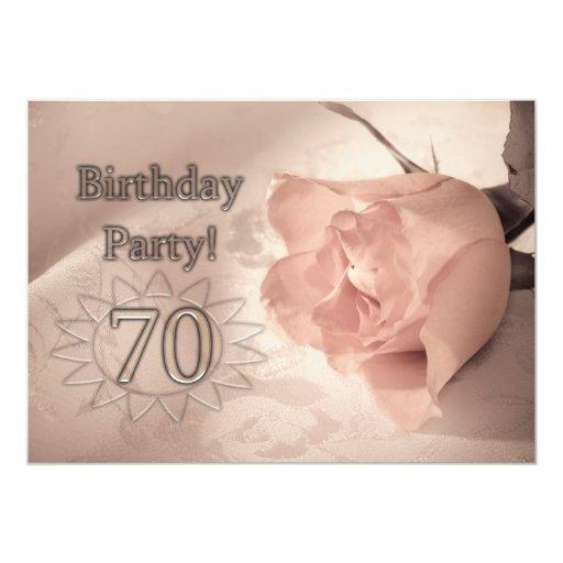 70 Year Old Birthday Party Ideas
 Birthday party invitation 70 years old