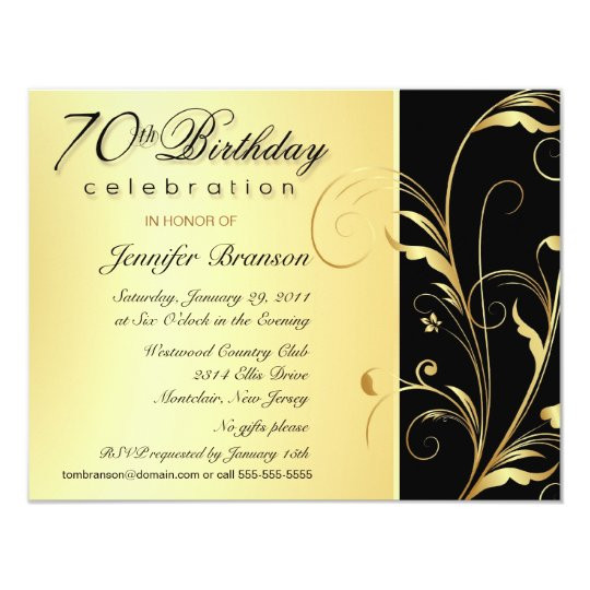 70th Birthday Party Invitations
 70th Birthday Surprise Party Invitations