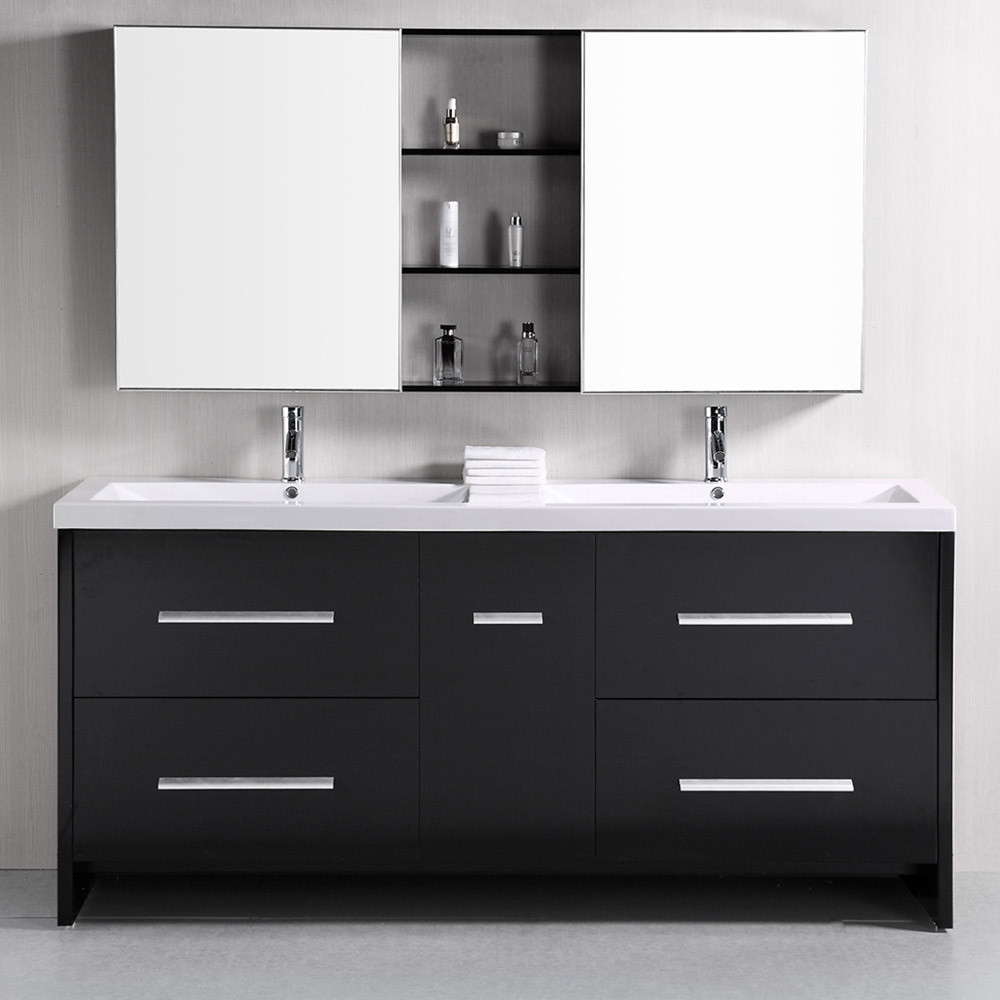 72 Double Sink Bathroom Vanity
 Donovan 72" Double Sink Vanity Set