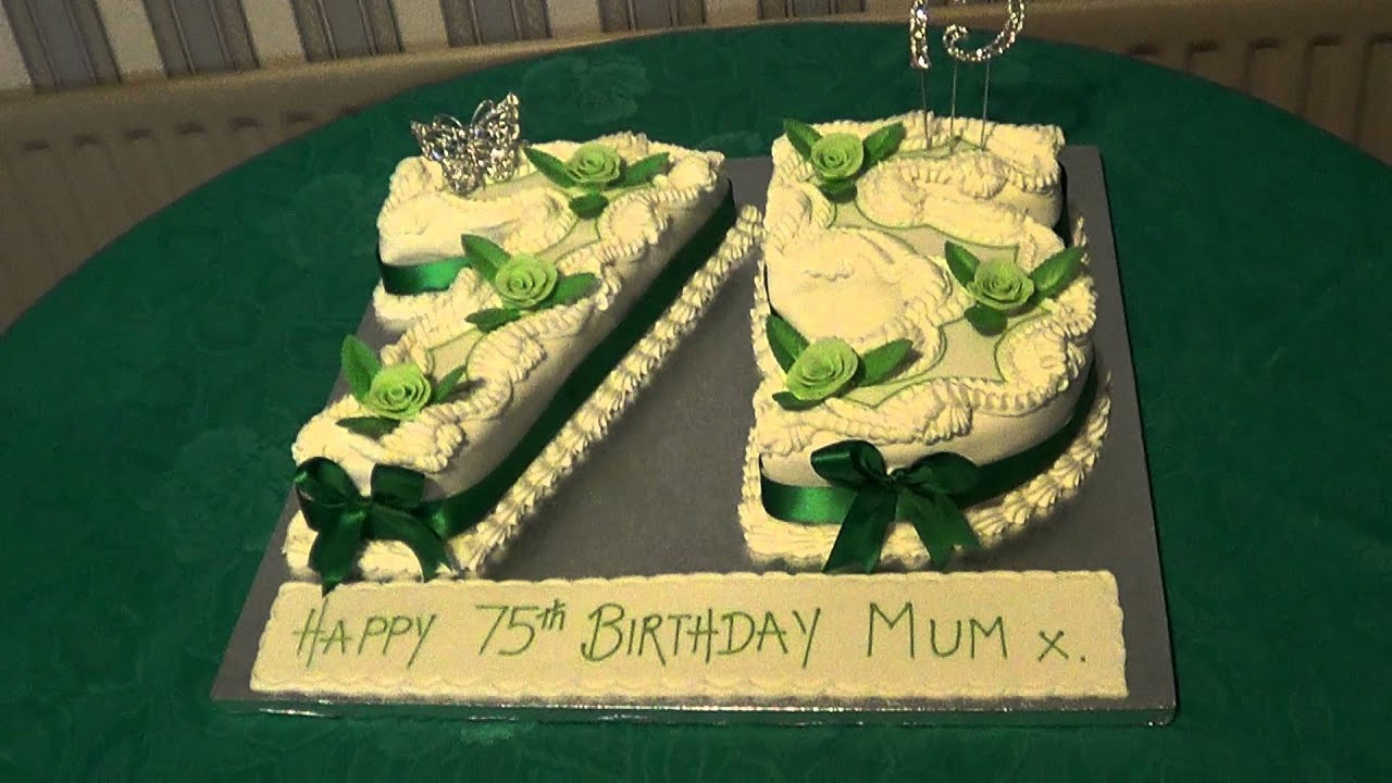 75th Birthday Cake Ideas
 1 10 11 2012 LAURA S GRANDMOTHER S 75TH BIRTHDAY CAKE