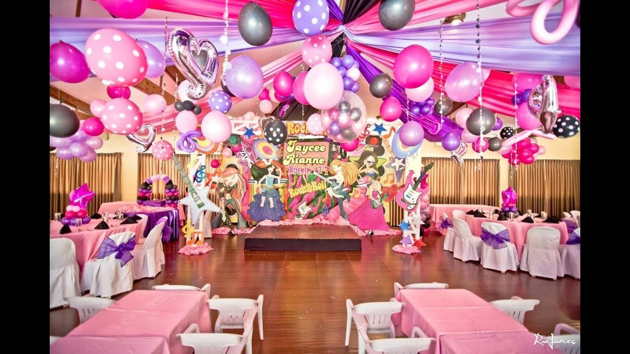 7Th Birthday Party Ideas For Girl
 Jaycee s Rockstar Princess 7th Birthday Pink & Peach