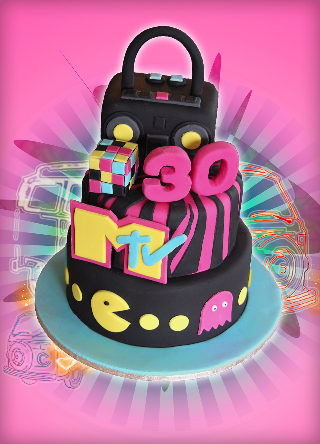 80 Birthday Cake
 80s Theme Cake – cakes
