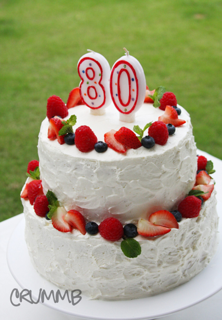80 Birthday Cake
 Dad’s 80th birthday cake