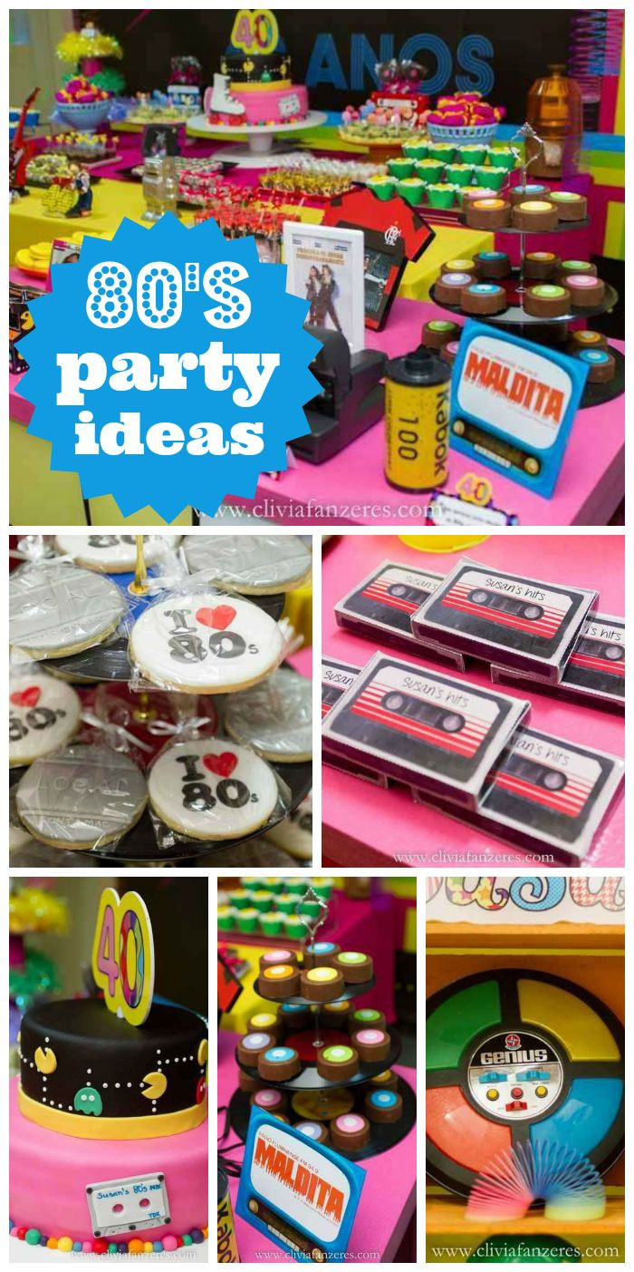 80 Birthday Party Ideas
 80s Birthday "Back to the 80s"