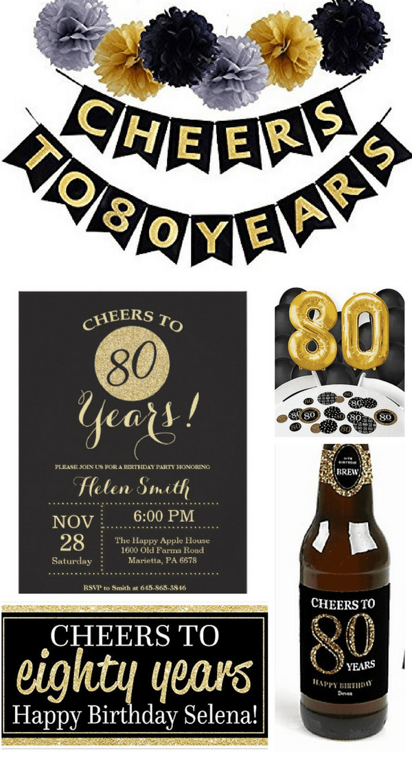 80 Year Old Birthday Party Ideas Pinterest
 80th Birthday Party Ideas The Best Themes Decorations