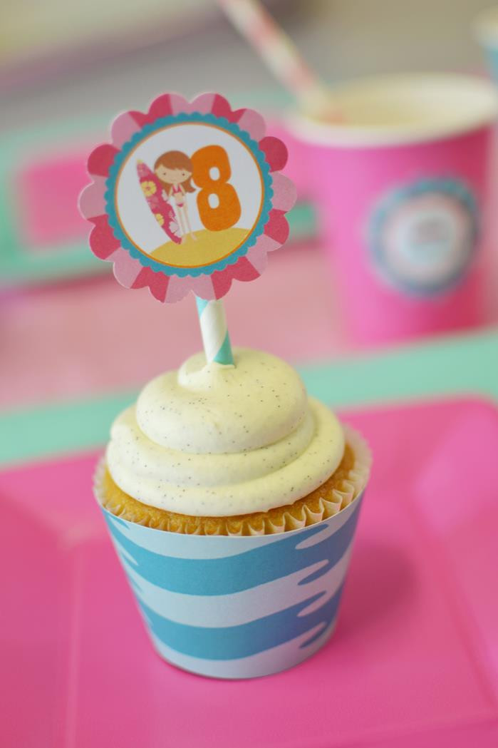 8Th Birthday Party Ideas Girl
 Kara s Party Ideas Surfer Girl Birthday Party Eighth