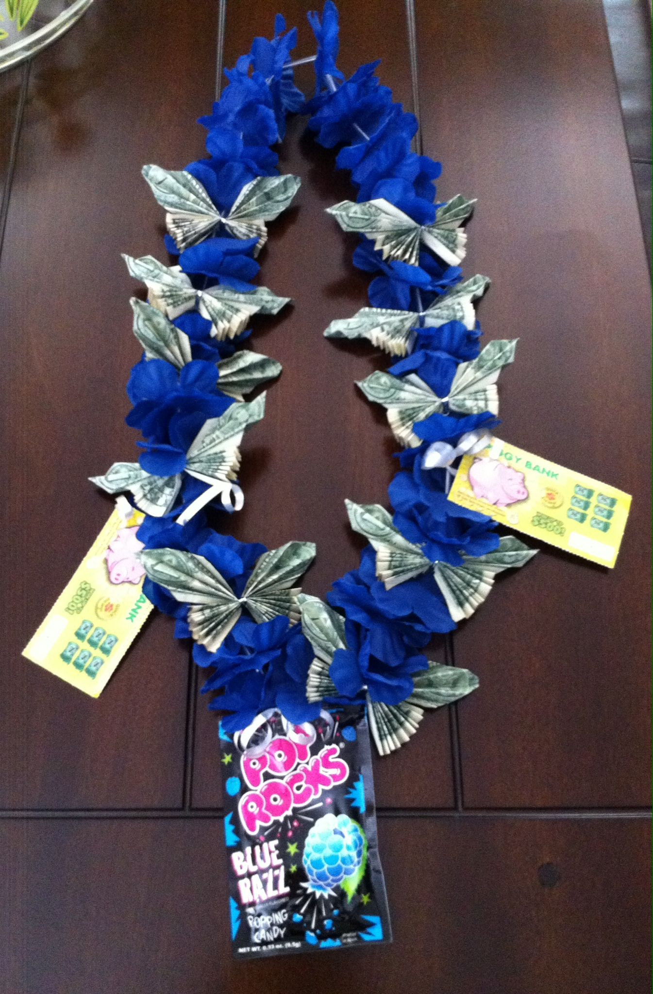 8Th Grade Graduation Gift Ideas For Niece
 Blue Money Lei for my nieces college graduation