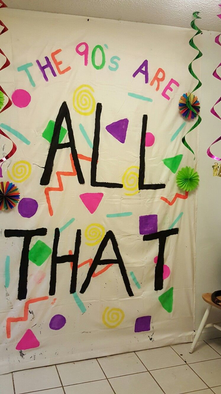 90S Birthday Party Ideas
 90 s theme party …