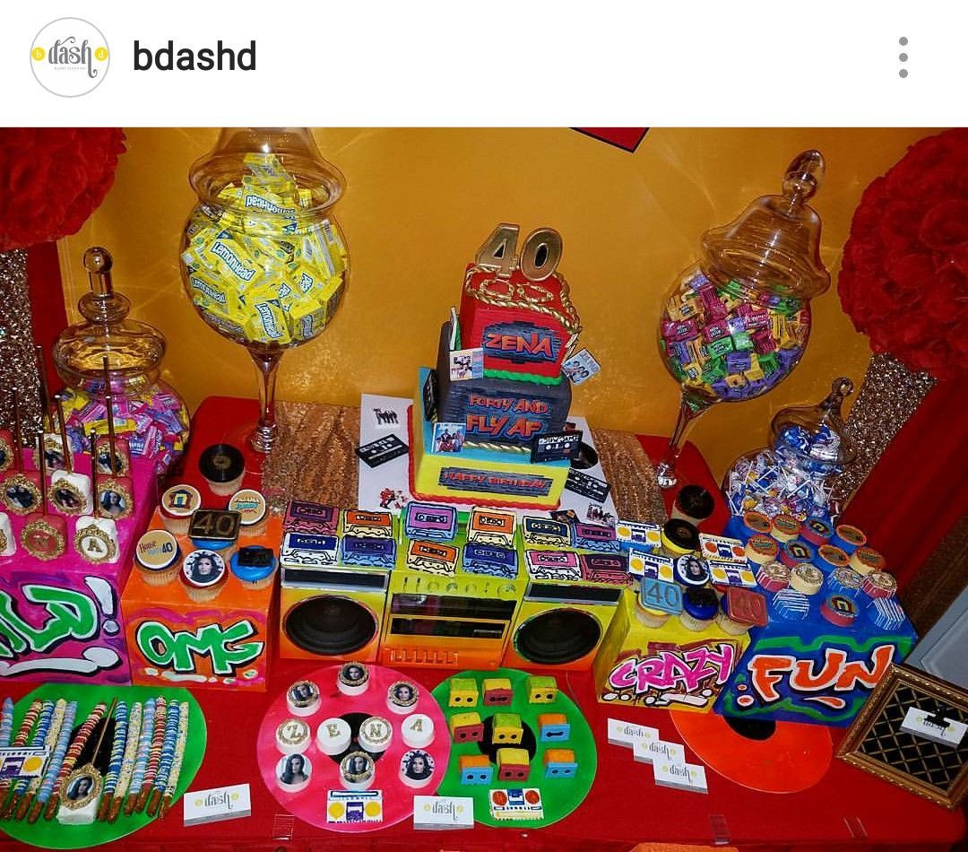 90S Birthday Party Ideas
 90s Theme Dessert Table and Decor