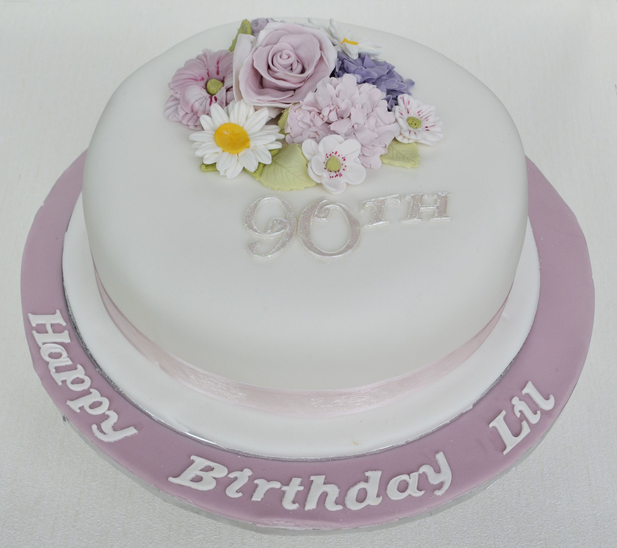 90th Birthday Cake
 90Th Birthday Cakes