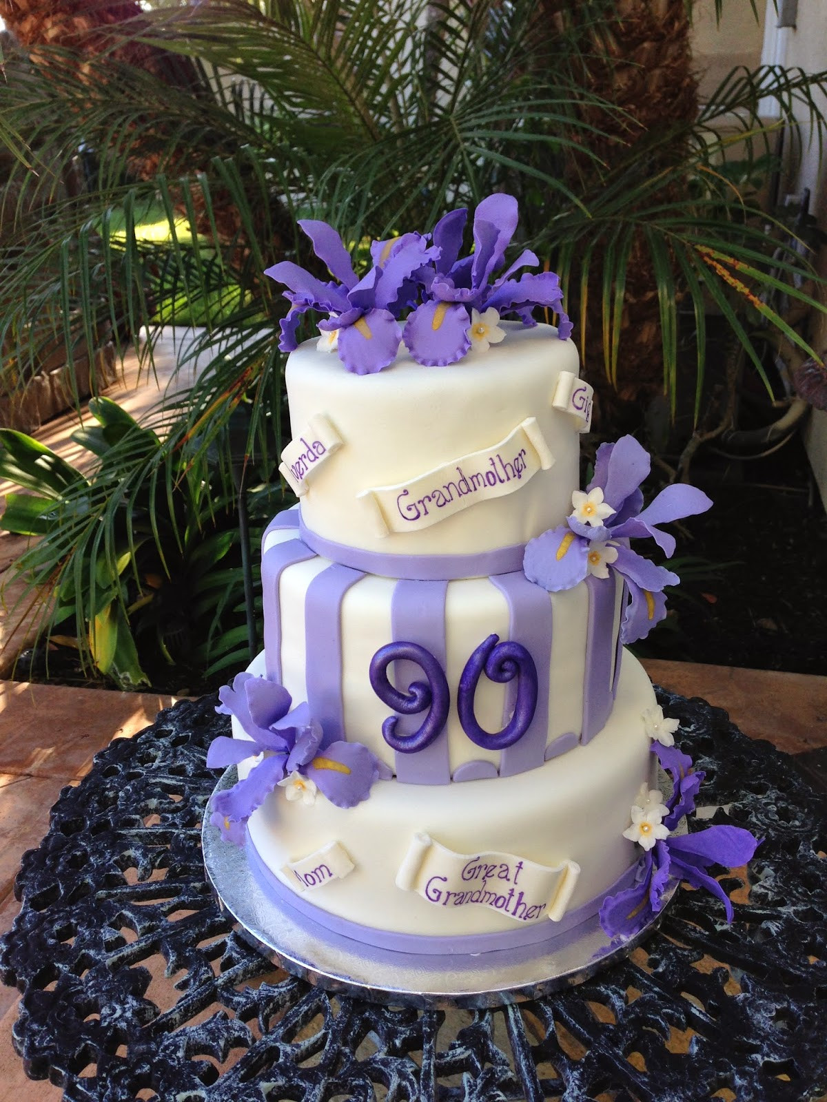90th Birthday Cake
 Kaylynn Cakes Birthday Cakes