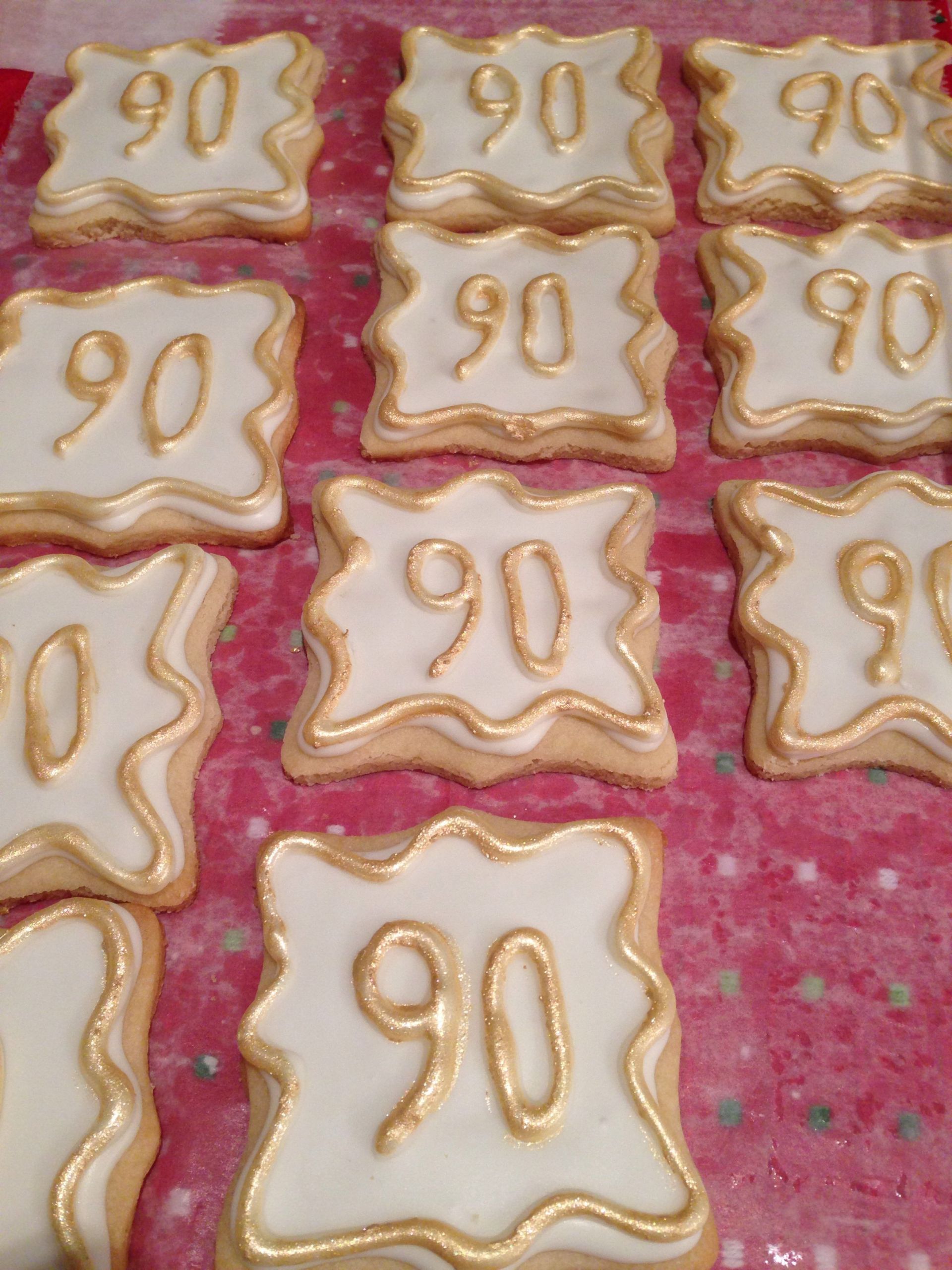 90Th Birthday Party Favor Ideas
 Party favor cookies 90th birthday