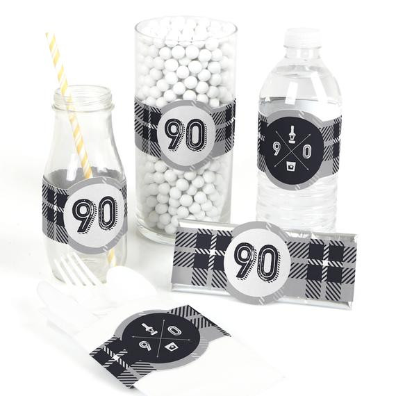 90Th Birthday Party Favor Ideas
 90th Milestone Birthday DIY Party Supplies Nintieth