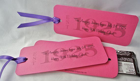 90Th Birthday Party Favor Ideas
 Favors for a 90th Birthday Party 90th by abbeyandizziedesigns
