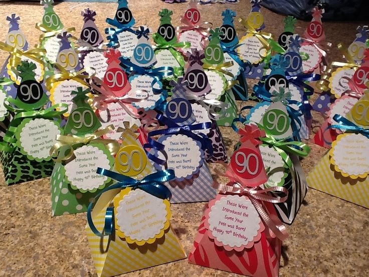 90Th Birthday Party Favor Ideas
 90th Birthday Party Favor Ideas