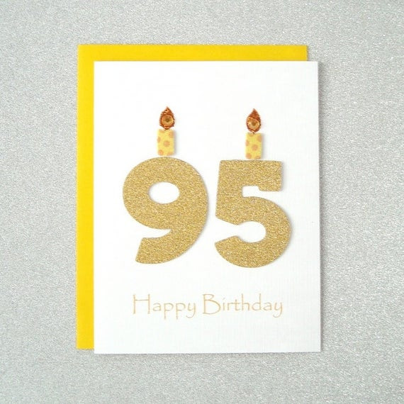 95Th Birthday Gift Ideas
 95th Birthday Card 95th Milestone Birthday Card 95th