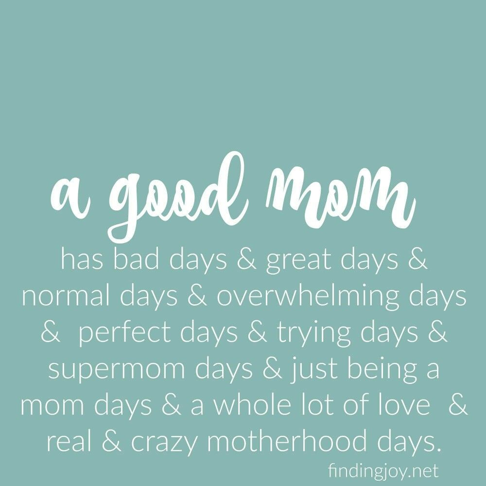 A Good Mother Quote
 I love this Here s to all my fellow good moms