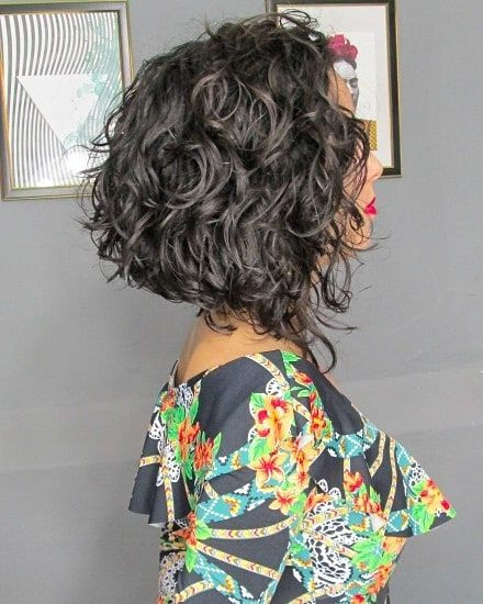 A Line Haircuts Curly Hair
 Short and Long Layered Curly Hairstyles