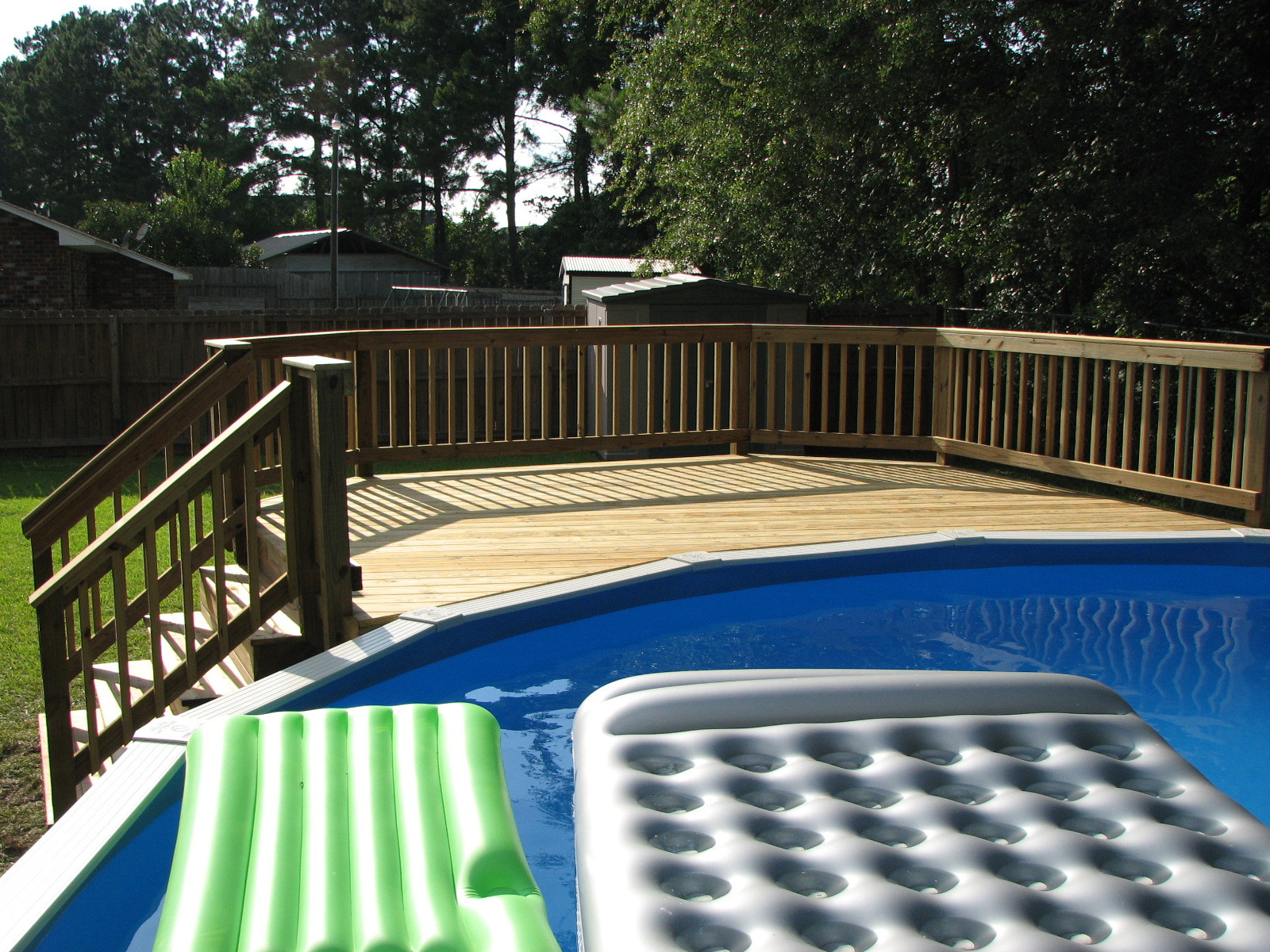 Above Ground Deck
 Thinking About Getting an Ground Pool with a deck