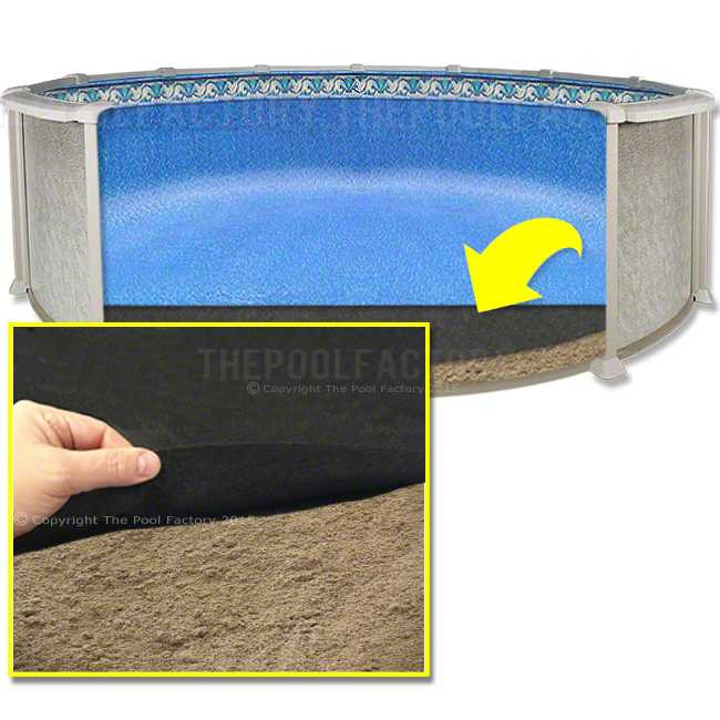 Above Ground Pool Floor Padding
 24 Round Liner Floor Pad by Armor Shield The Pool Factory
