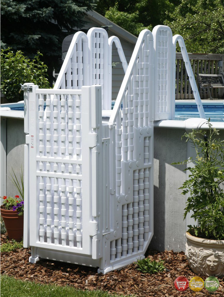 Above Ground Pool Gate
 Ground Pool plete Safety Stair Entry System with