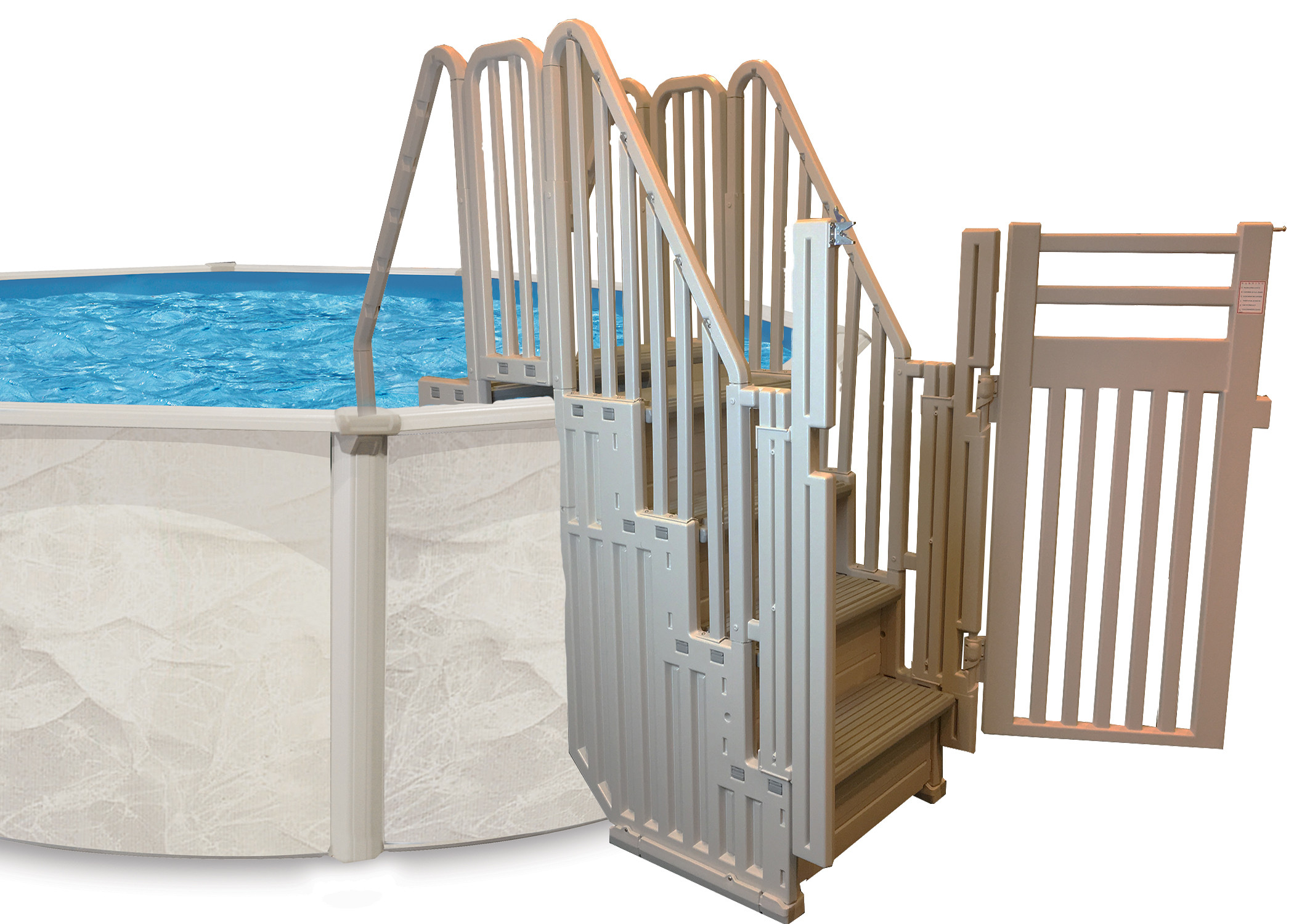 Above Ground Pool Gate
 Confer Entry System for Ground Pools Blue