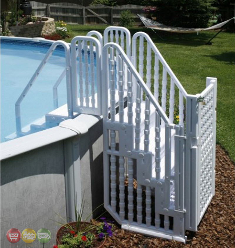 Above Ground Pool Gate
 Ground Pool plete Safety Stair Entry System with