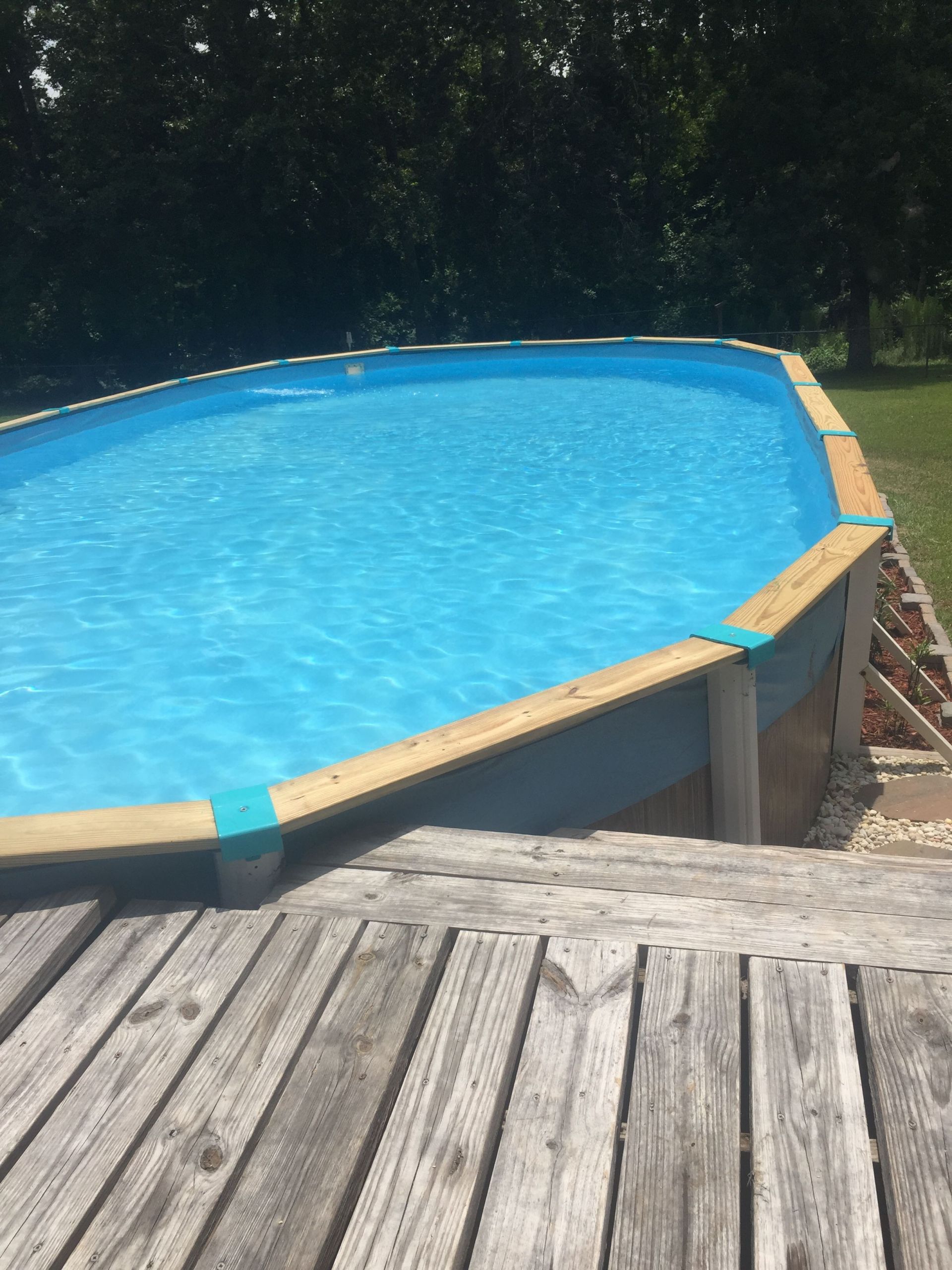 Above Ground Pool Top Rails
 Wood top rails for above ground pool The metal top