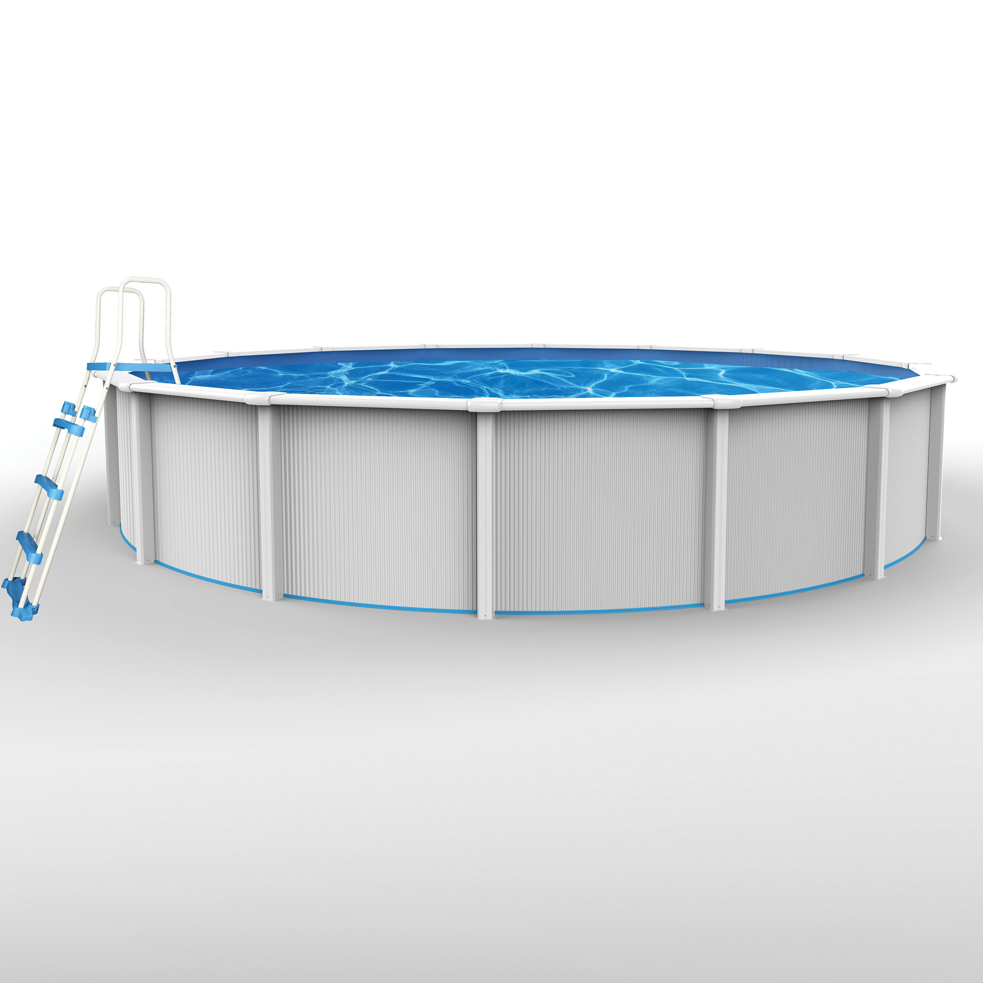 Above Ground Pool Top Rails
 Blue Wave Cambrian Round Ground Pool Package with 8