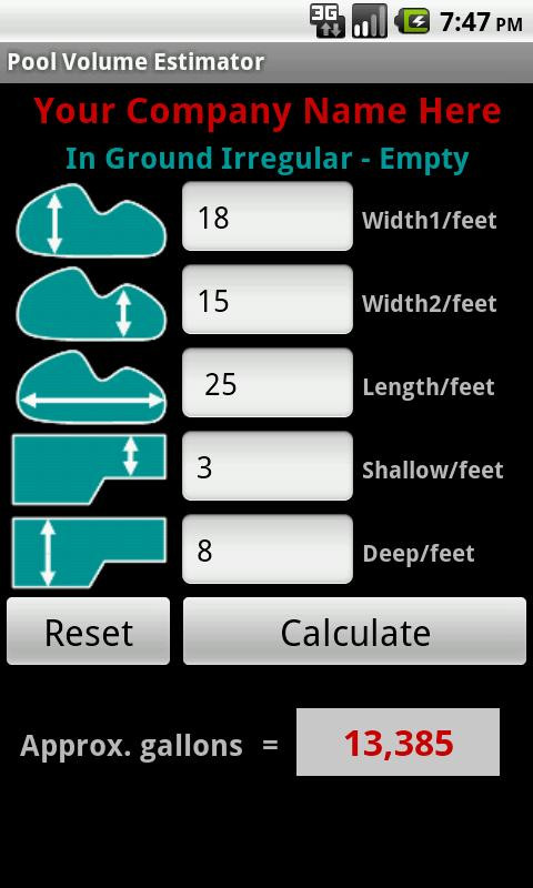 Above Ground Pool Volume Calculator
 Pool Volume Calculator Android Apps on Google Play