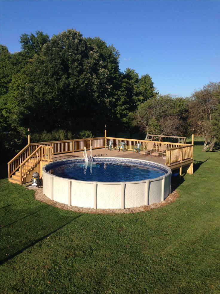 Above Ground Swimming Pool Decks
 125 best Ground Pool Decks images on Pinterest