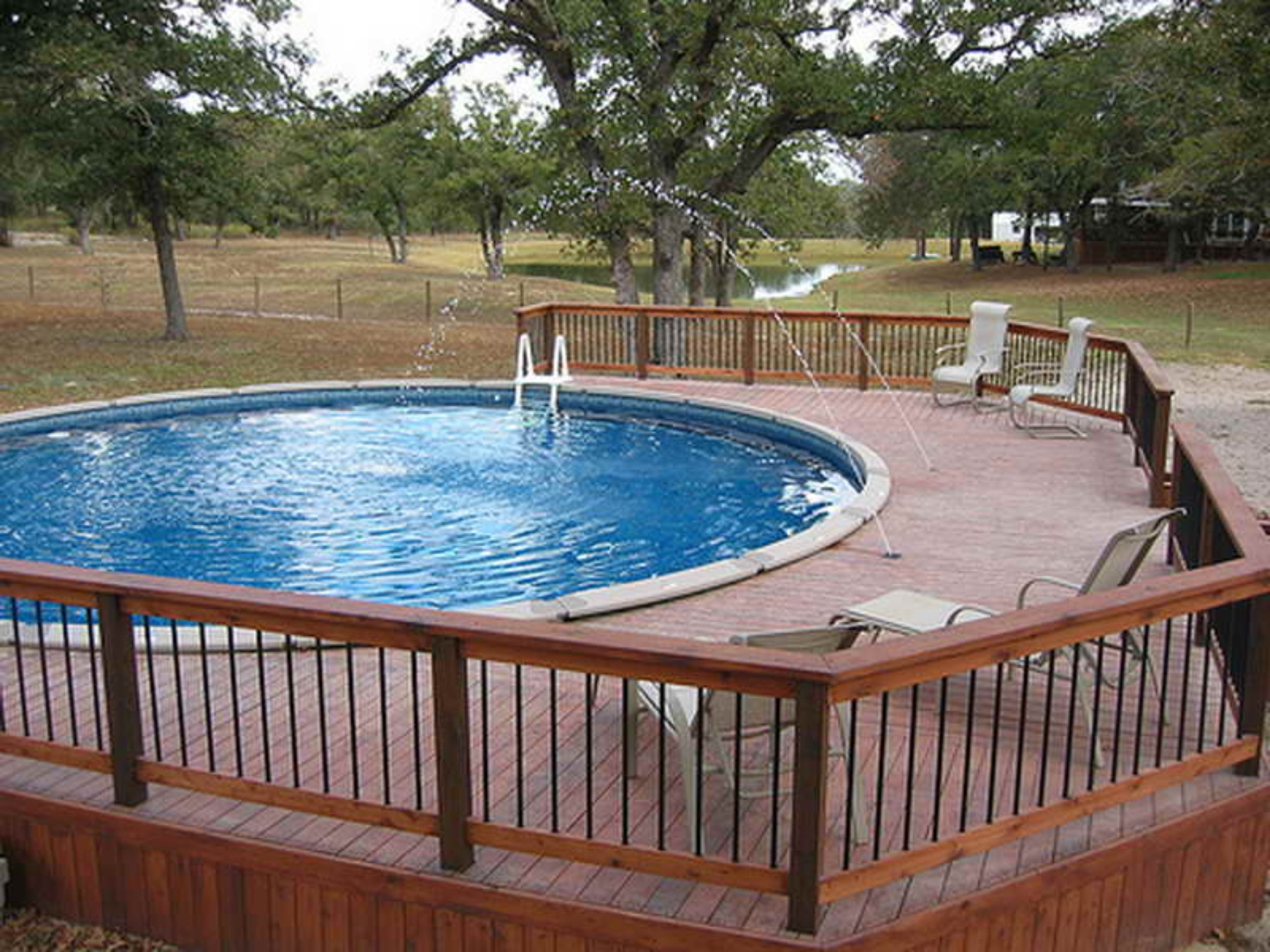 Above Ground Swimming Pool Decks
 50 Best Ground Pools with Decks