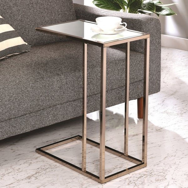 Accent Tables For Living Room
 Shop Modern Design Chocolate Chrome Living Room Accent