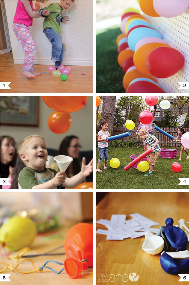 Activities For Kids Party
 Balloon party game ideas