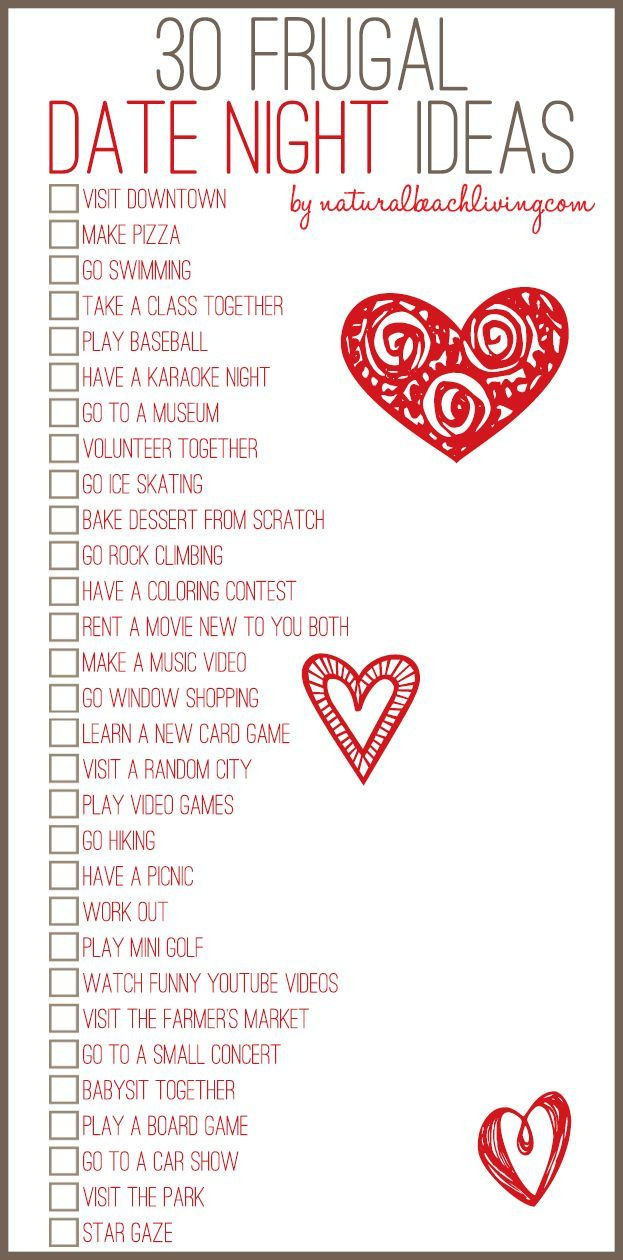 Activity Gift Ideas For Couples
 30 Date Night Ideas Married Couples Love