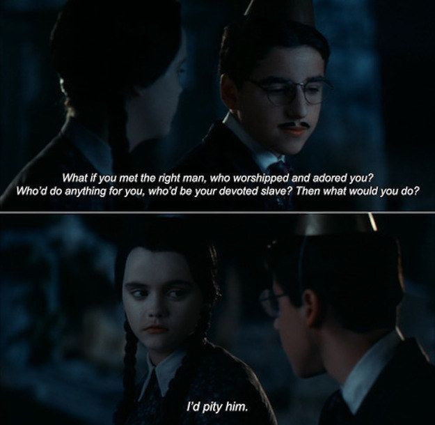 Addams Family Values Quotes
 19 Times Wednesday Addams Was A Total Misandrist
