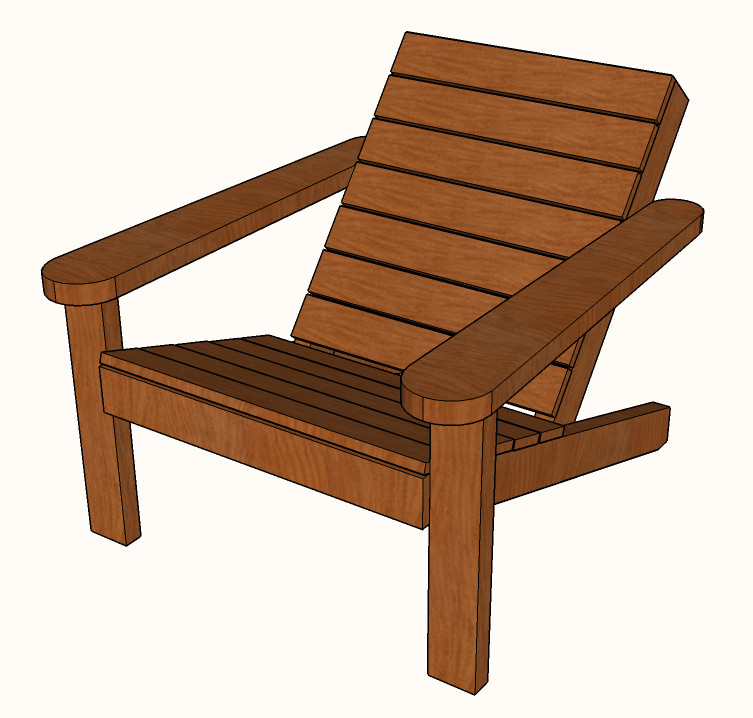 Adirondack Chairs DIY Plans
 Free DIY Square Adirondack Chair plans a modern design