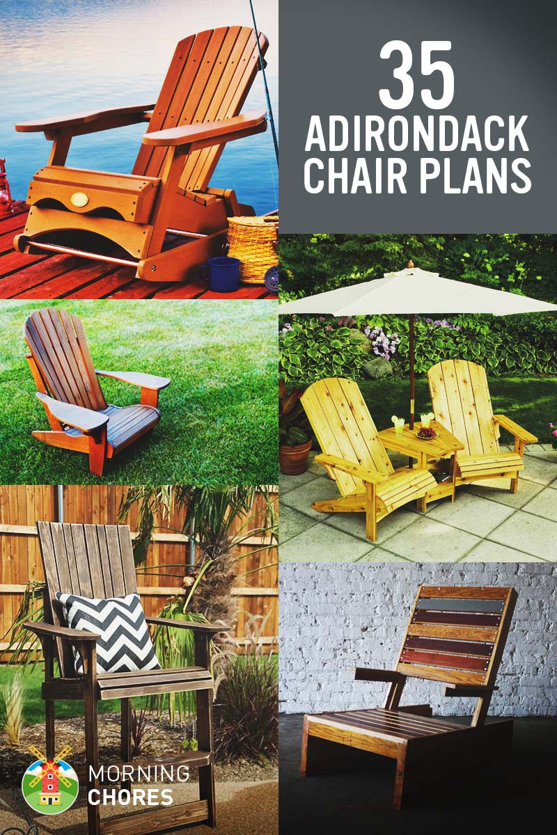 Adirondack Chairs DIY Plans
 35 Free DIY Adirondack Chair Plans & Ideas for Relaxing in