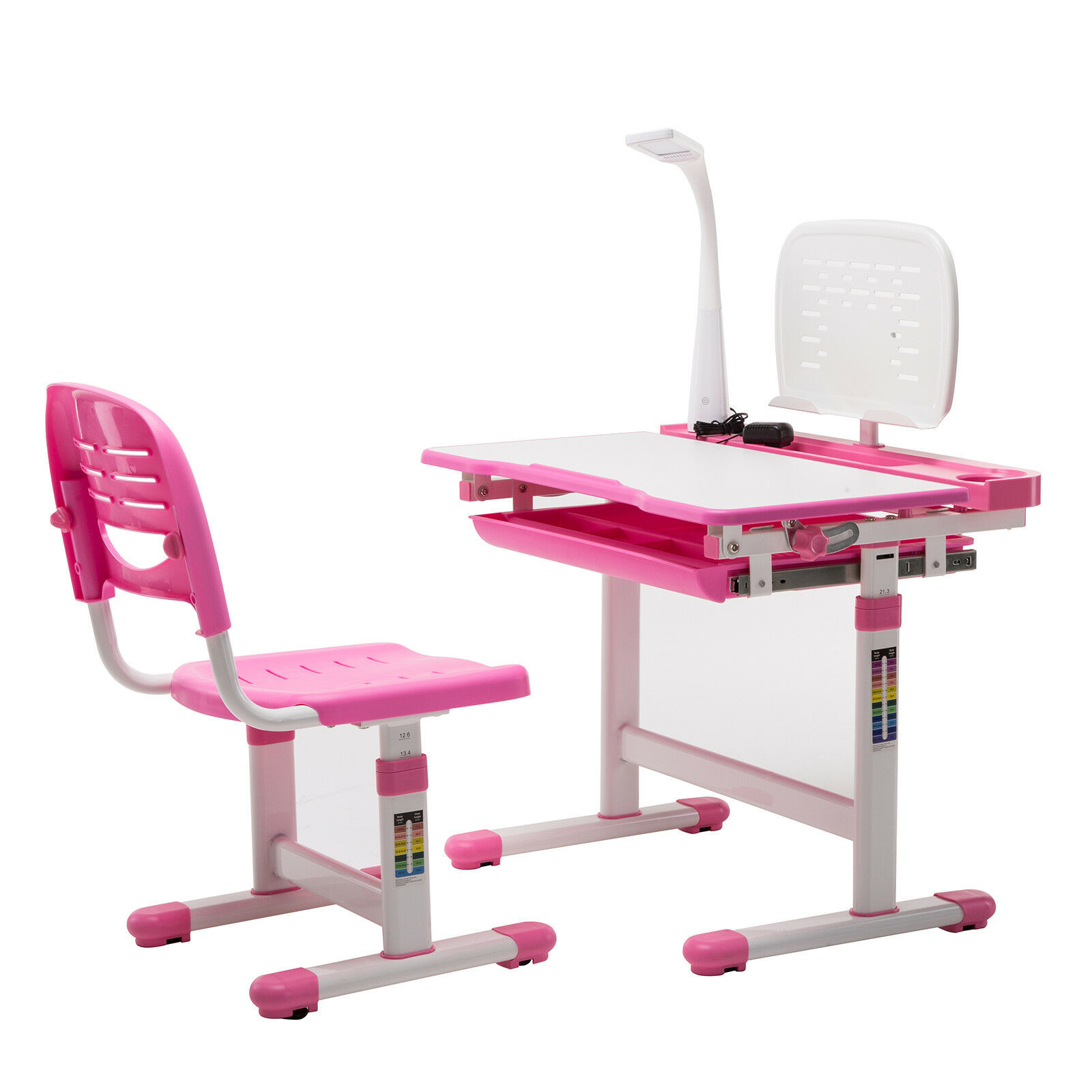 Adjustable Kids Table
 Pink Adjustable Children s Study Desk Chair Set Child Kids