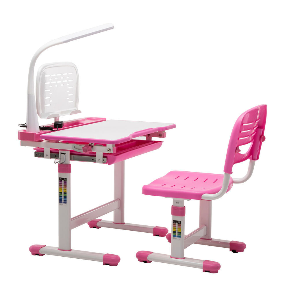 Adjustable Kids Table
 Pink Adjustable Children s Study Desk Chair Set Child Kids