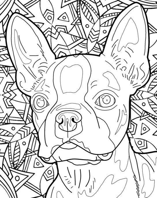 Adult Coloring Pages Dog
 Best Coloring Books for Dog Lovers Cleverpedia