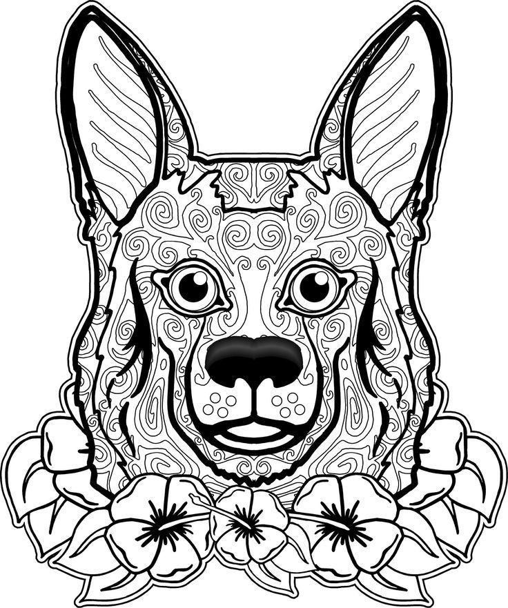 Adult Coloring Pages Dog
 Dogs Coloring Pages Difficult Adult Coloring Home