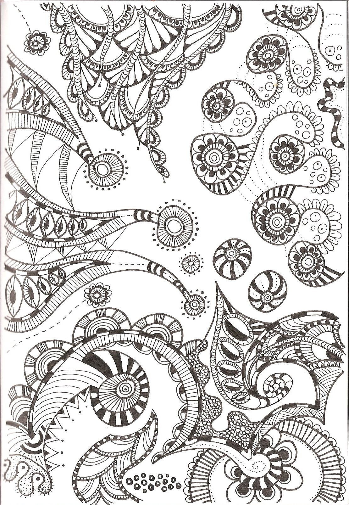Adult Coloring Pages For Kids
 Free Printable Zentangle Coloring Pages for Adults