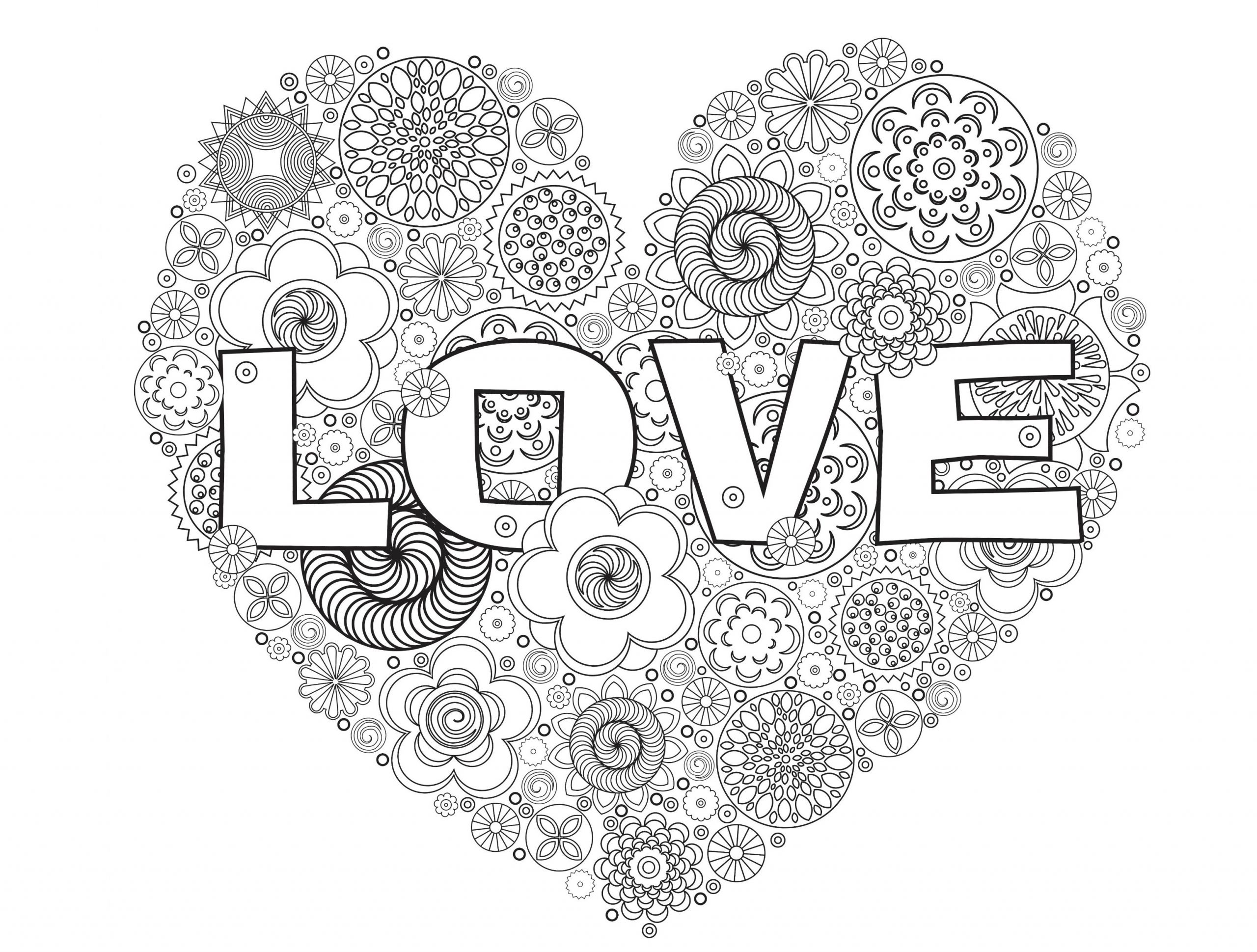 Adult Coloring Pages Hearts
 Valentines Day Coloring Pages for Adults Best Coloring