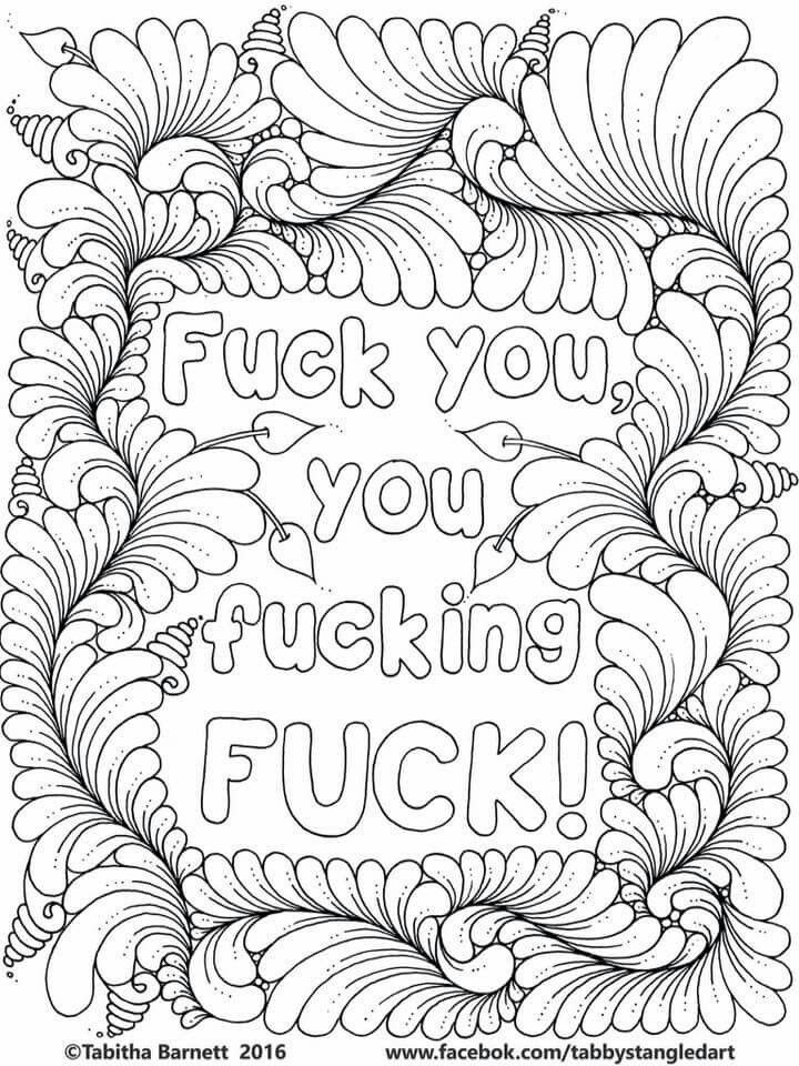 Adult Coloring Pages Swear Words
 61 best adult swear words coloring pages images on